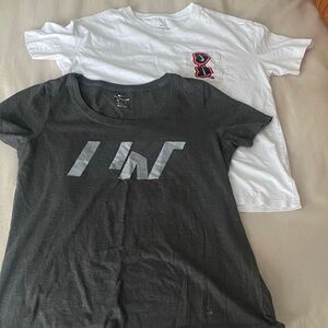 Nike Women's Short Sleeve Tees - Black and White